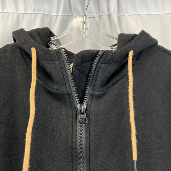 Zyia Active Womens Full Zip Sweatshirt Long Hoodie Jacket Black Size Medium - Picture 3 of 8